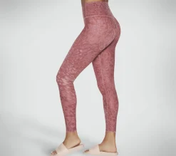 Calças|Partes De Baixo-SKECHERS GO SCULPT HW Leopard Legging MAUVE / PURPLE