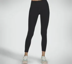 Calças|Partes De Baixo-SKECHERS GO SCULPT Scalloped HW Legging PRETO