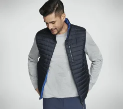 Partes De Cima|Partes De Cima-SKECHERS GO SHIELD Altitude Reversible Vest PRETO