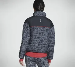 Partes De Cima|Partes De Cima-SKECHERS GO SHIELD Diamond Legacy Puffer Jacket PRETO