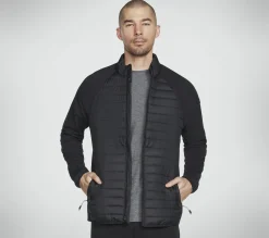 Partes De Cima|Partes De Cima-SKECHERS GO SHIELD Hybrid Jacket PRETO