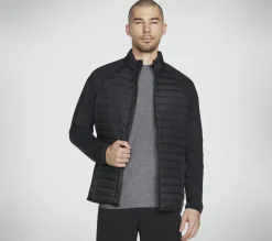 Partes De Cima|Partes De Cima-SKECHERS GO SHIELD Hybrid Jacket PRETO