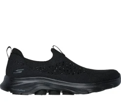 Calçado Sem Atacadores|Sapatilhas-SKECHERS GO WALK 7 - Blink PRETO