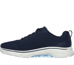 Com Atacadores|Sapatilhas-SKECHERS GO WALK 7 - Clear Path NAVY / AZUL CLARO