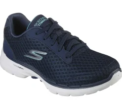 Com Atacadores|Sapatilhas-SKECHERS GO WALK 6 - Iconic Vision NAVY / TURQUESA