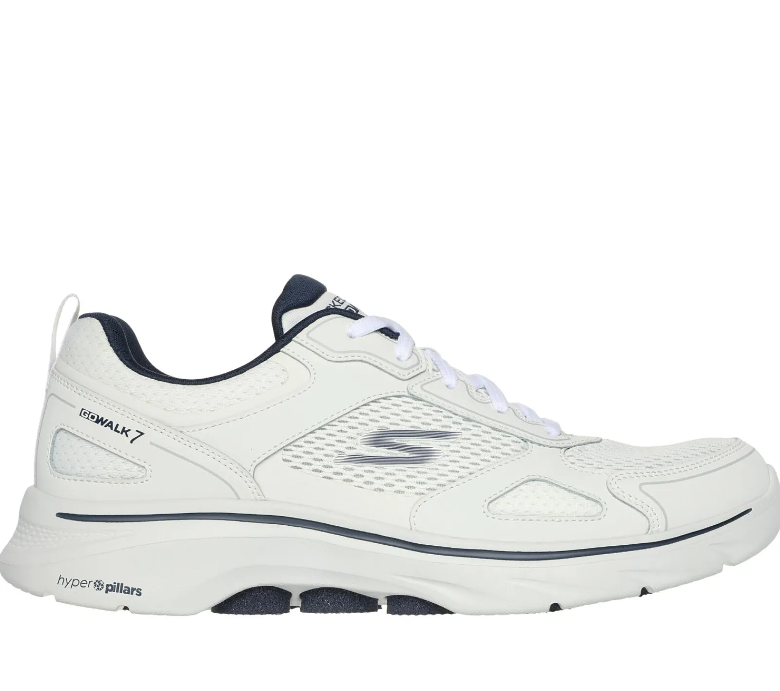 Sapatos Com Atacadores|Sapatilhas-SKECHERS GO WALK 7 - The Forefather BRANCO / NAVY