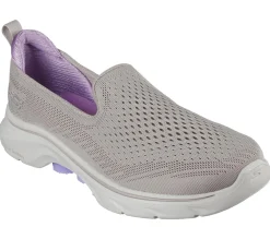 Calçado Sem Atacadores|Sapatilhas-SKECHERS GO WALK 7 - Vina TAUPE / LAVANDA