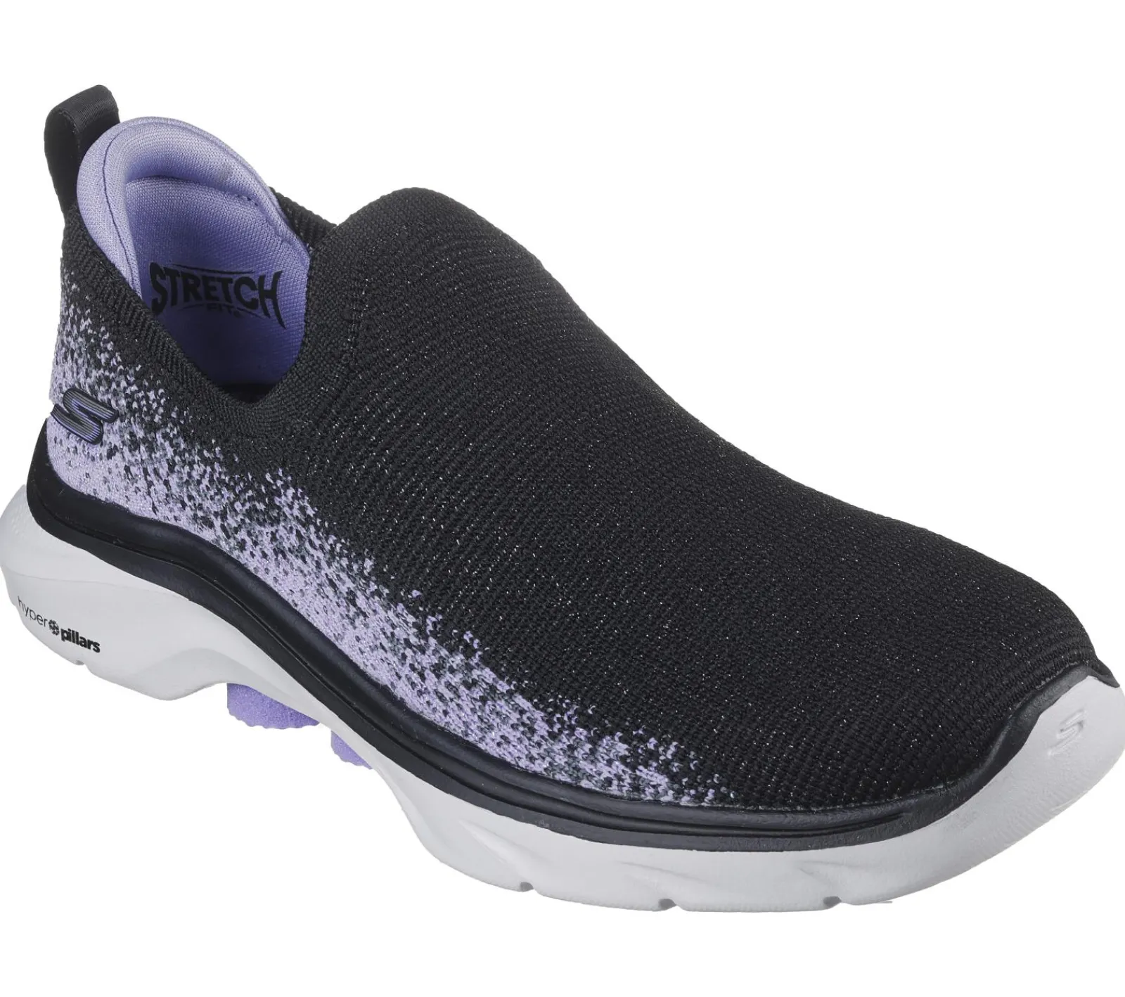 Calçado Sem Atacadores|Sapatilhas-SKECHERS GO WALK 7 - Zaida PRETO / LAVANDA