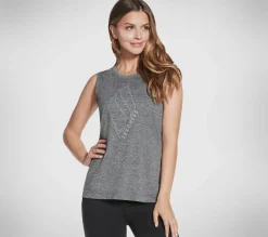 Partes De Cima|Partes De Cima-SKECHERS GO WALK Apparel GO DRI Essential Tank Top PRETO