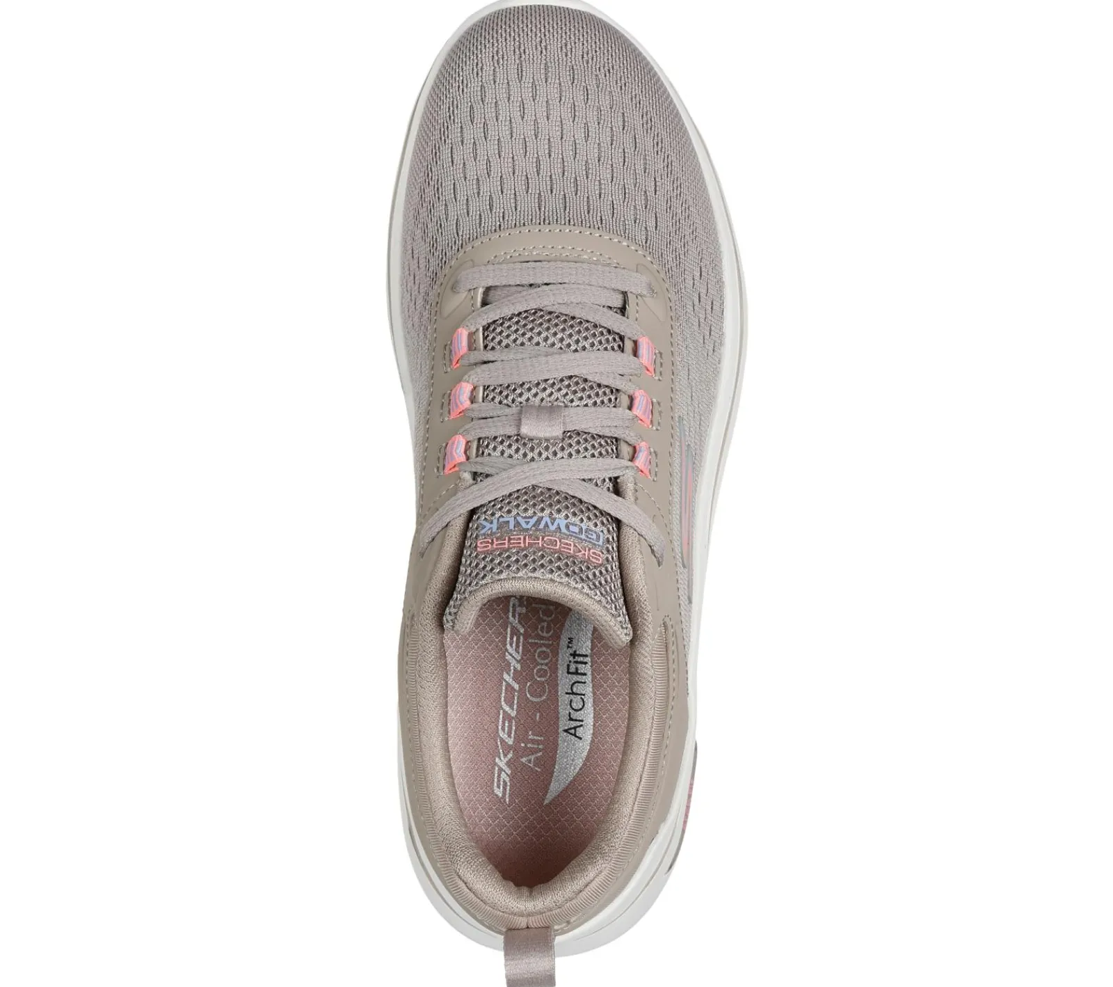 Com Atacadores|Sapatilhas-SKECHERS GO WALK Arch Fit 2.0 - Balin TAUPE / MULTICOR