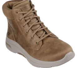 Com Atacadores|Botas-SKECHERS GO WALK Arch Fit 2.0 - Mountain View CASTANHO CLARO