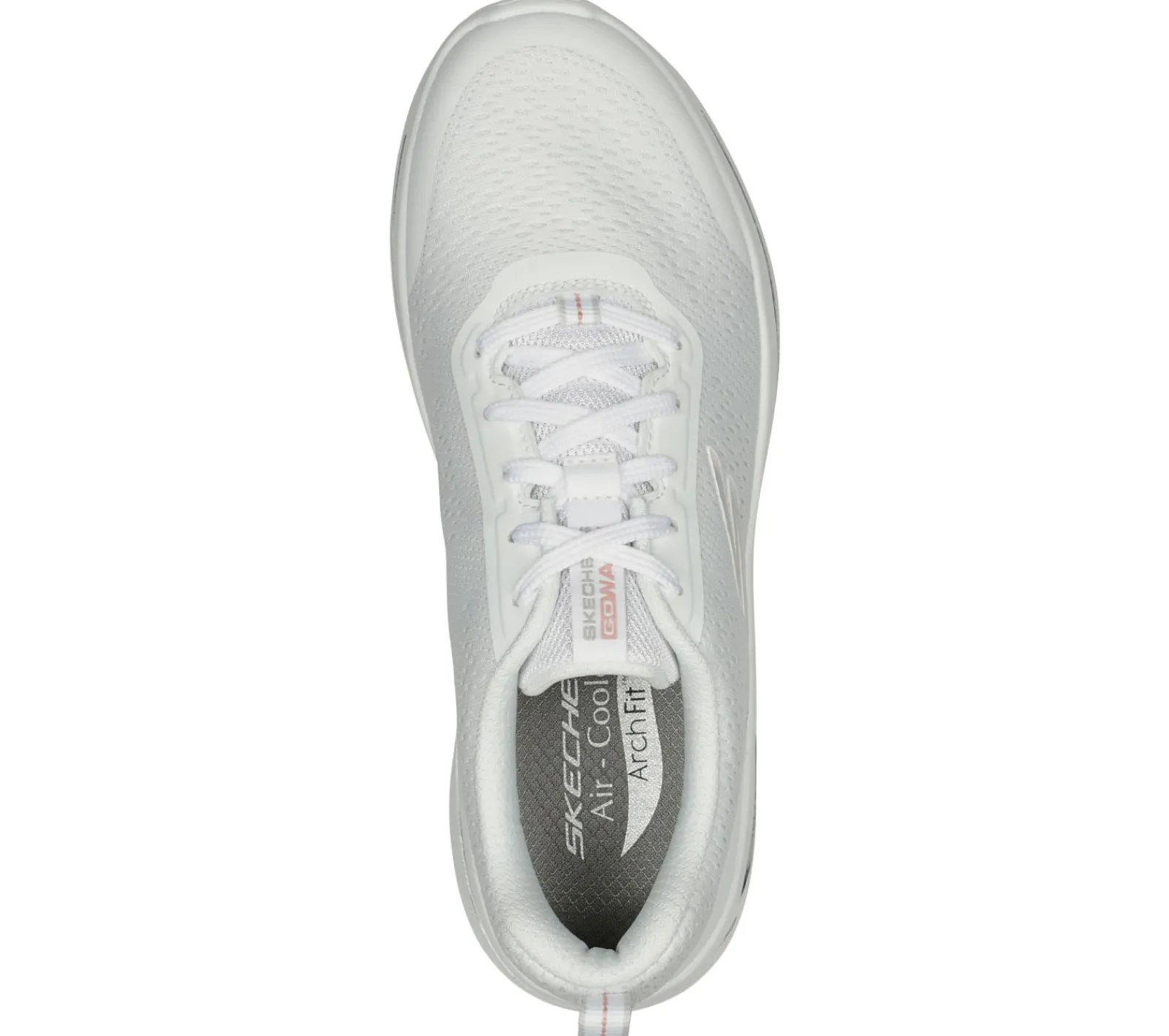 Com Atacadores|Sapatilhas-SKECHERS GO WALK Arch Fit - Uptown Summer BRANCO / ROSA CLARO