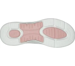 Com Atacadores|Sapatilhas-SKECHERS GO WALK Arch Fit - Uptown Summer BRANCO / ROSA CLARO