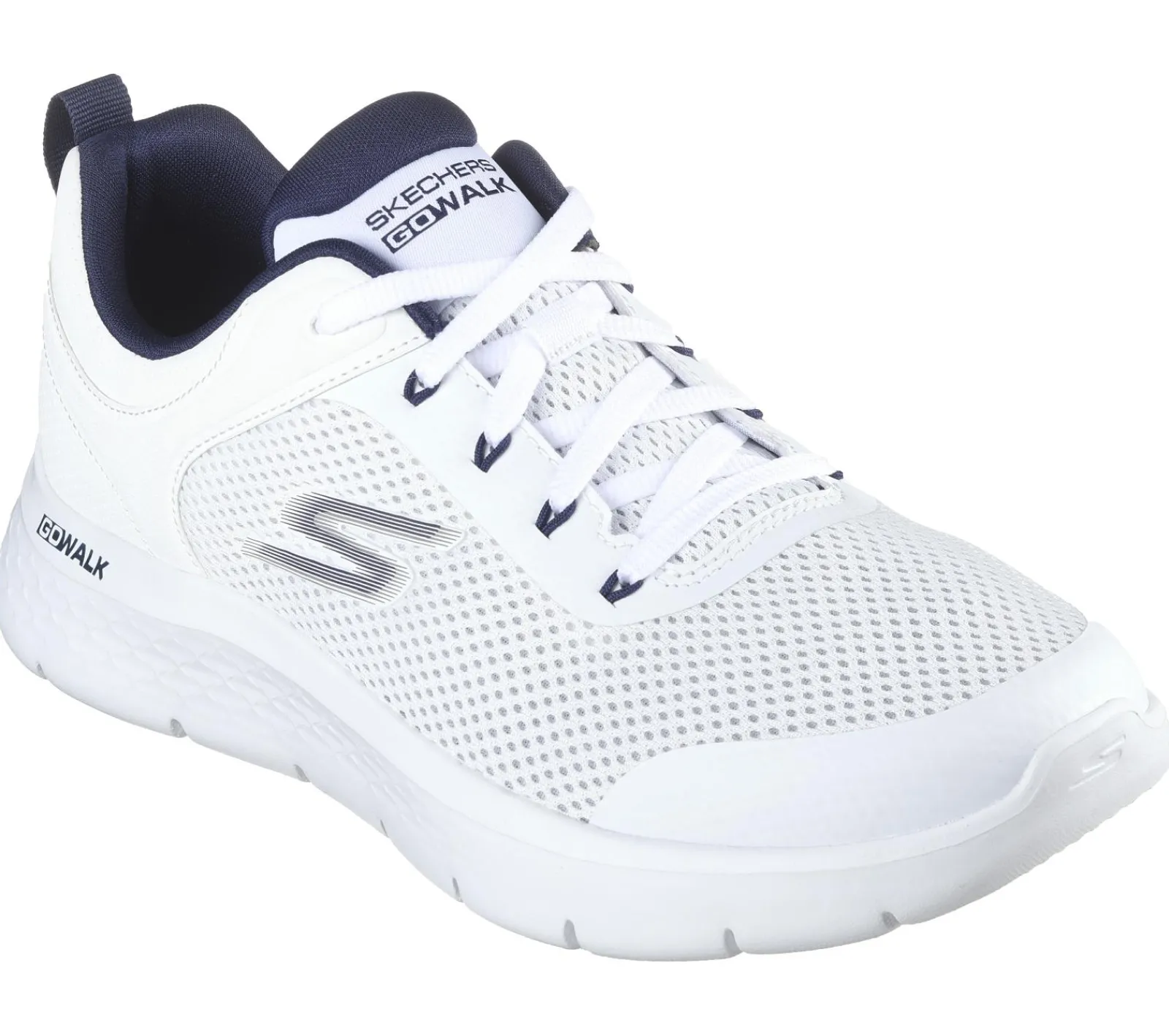 Sapatos Com Atacadores|Sapatilhas-SKECHERS GO WALK Flex - Independent BRANCO / NAVY