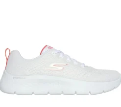 Com Atacadores|Sapatilhas-SKECHERS GO WALK Flex - Kali BRANCO / CORAL