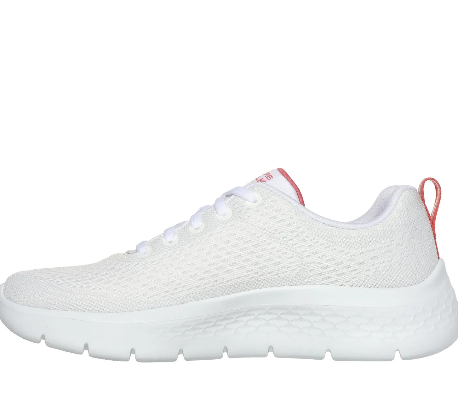 Com Atacadores|Sapatilhas-SKECHERS GO WALK Flex - Kali BRANCO / CORAL