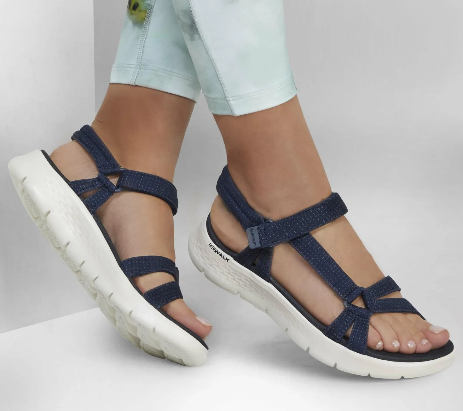 Sandálias-SKECHERS GO WALK Flex Sandal - Sublime NAVY
