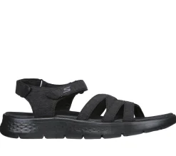 Sandálias-SKECHERS GO WALK FLEX Sandal - Sunshine PRETO