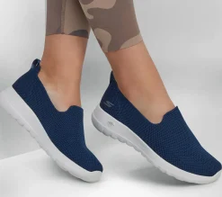 Calçado Sem Atacadores|Sapatilhas Casuais-SKECHERS GO WALK Joy - Sensational Day NAVY / BRANCO