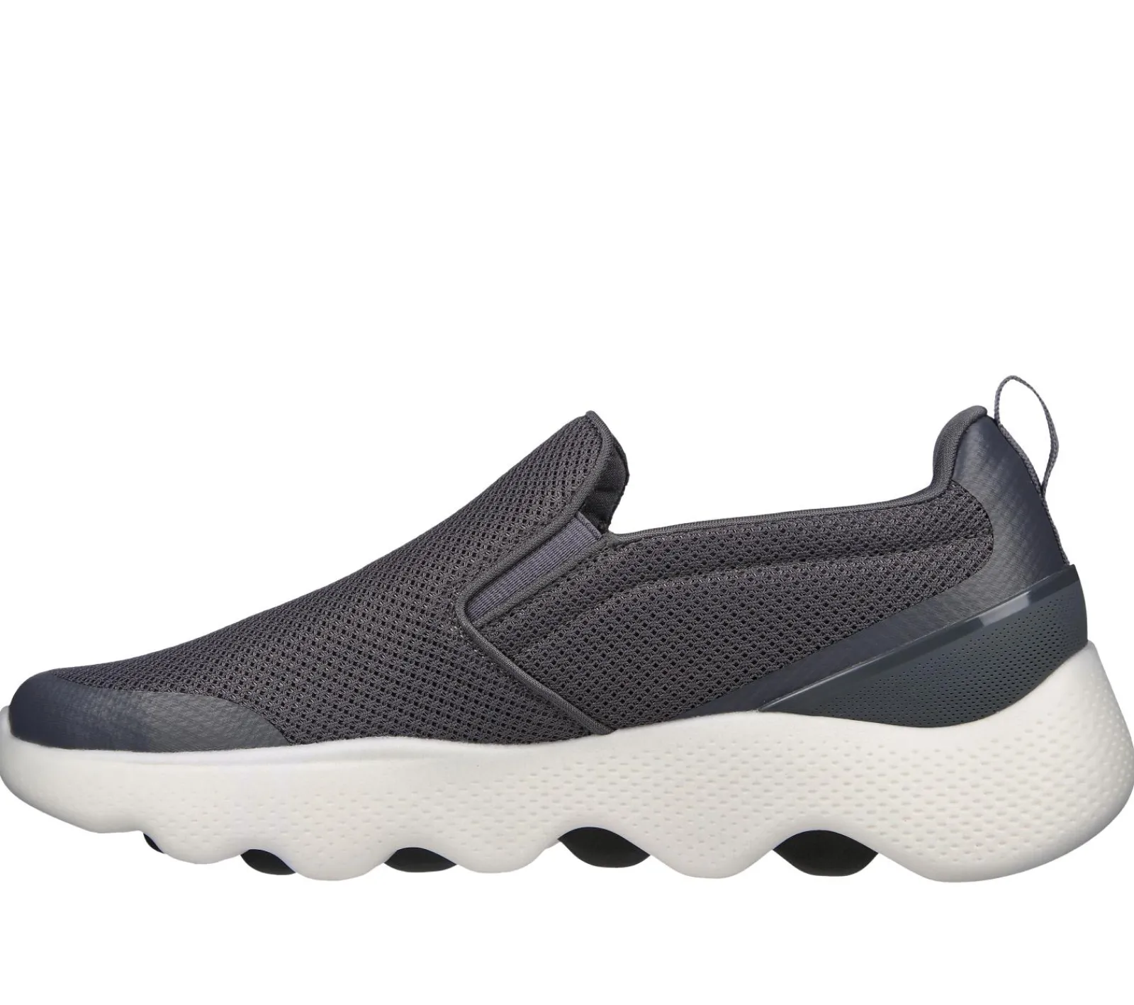 Calçado Sem Atacadores|Sapatilhas Casuais-SKECHERS GO WALK Massage Fit - Ripple CARVÃO