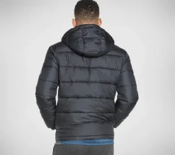 Partes De Cima|Partes De Cima-SKECHERS GO WALK Parkway Hooded Puffer PRETO
