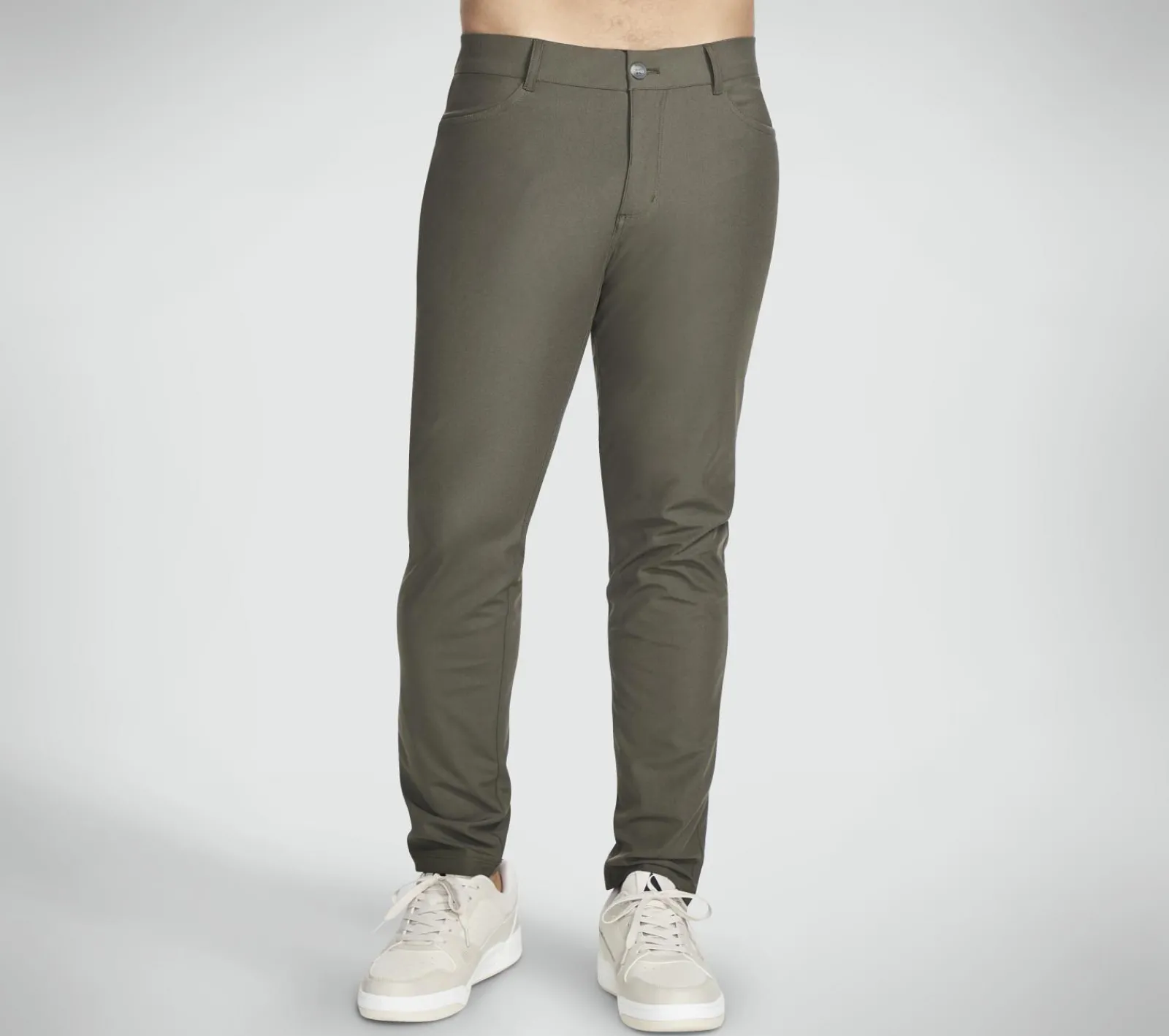 Calças|Partes De Baixo-SKECHERS GO WALK Premium 5 Pocket Pant CASTANHO / AZEITONA