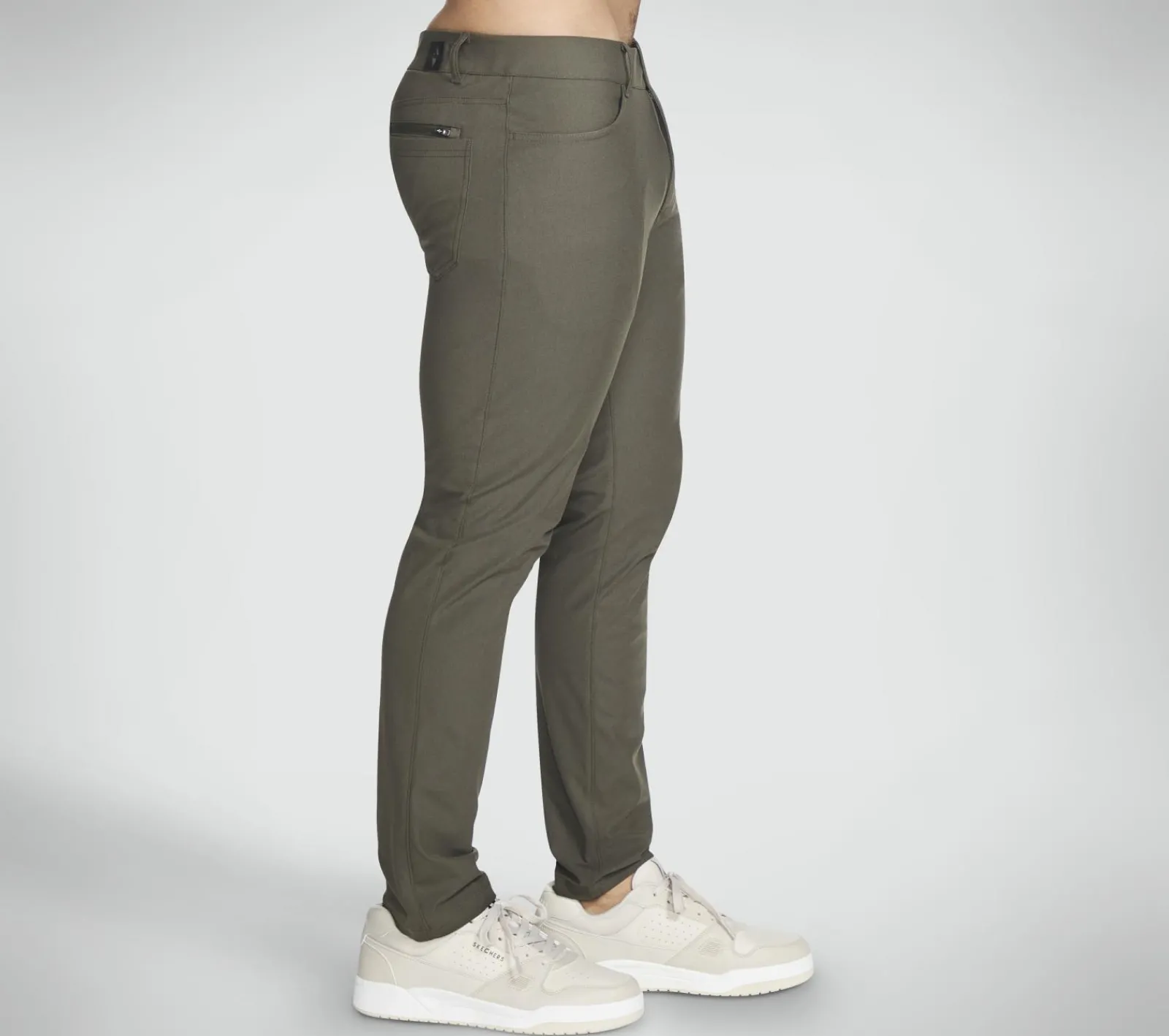 Calças|Partes De Baixo-SKECHERS GO WALK Premium 5 Pocket Pant CASTANHO / AZEITONA