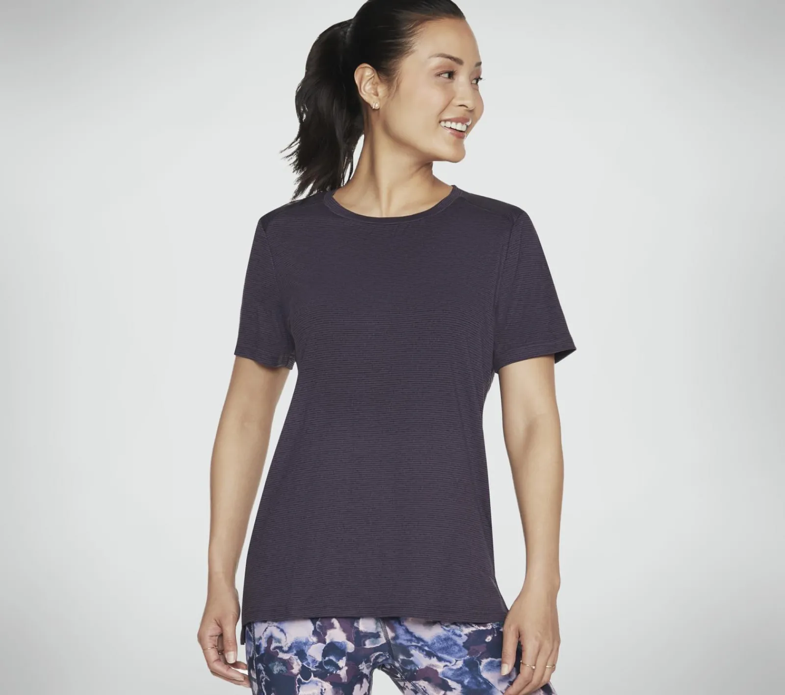 Partes De Cima|Partes De Cima-SKECHERS GODRI STRIDE Tunic Tee ROXO ESCURO