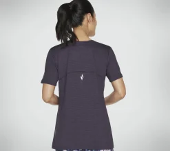 Partes De Cima|Partes De Cima-SKECHERS GODRI STRIDE Tunic Tee ROXO ESCURO