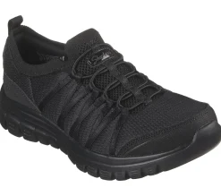Calçado Sem Atacadores|Sapatilhas-SKECHERS Graceful - Soft Soul PRETO