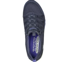 Calçado Sem Atacadores|Sapatilhas Casuais-SKECHERS Gratis Sport - Live Golden NAVY