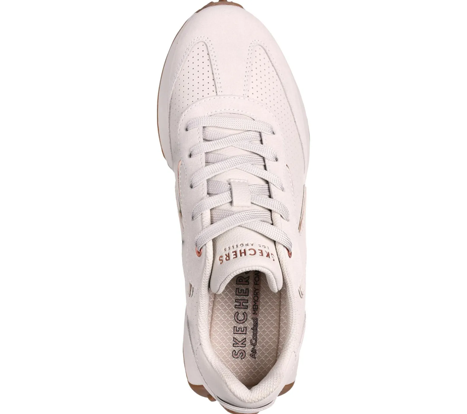 Com Atacadores|Sapatilhas Casuais-SKECHERS Gusto BRANCO SUJO