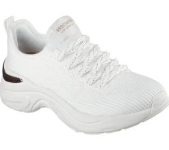 Com Atacadores|Calçado Sem Atacadores-SKECHERS Hazel - Pretty Knitty BRANCO