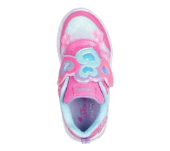 Sapatilhas-SKECHERS Heart Lights - Lovin Reflection ROSA / TURQUESA