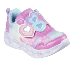 Sapatilhas-SKECHERS Heart Lights - Lovin Reflection ROSA / TURQUESA