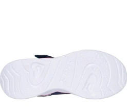 Calçado Sem Atacadores|Luzes-SKECHERS Heart Lights - Retro Hearts NAVY / MULTICOR