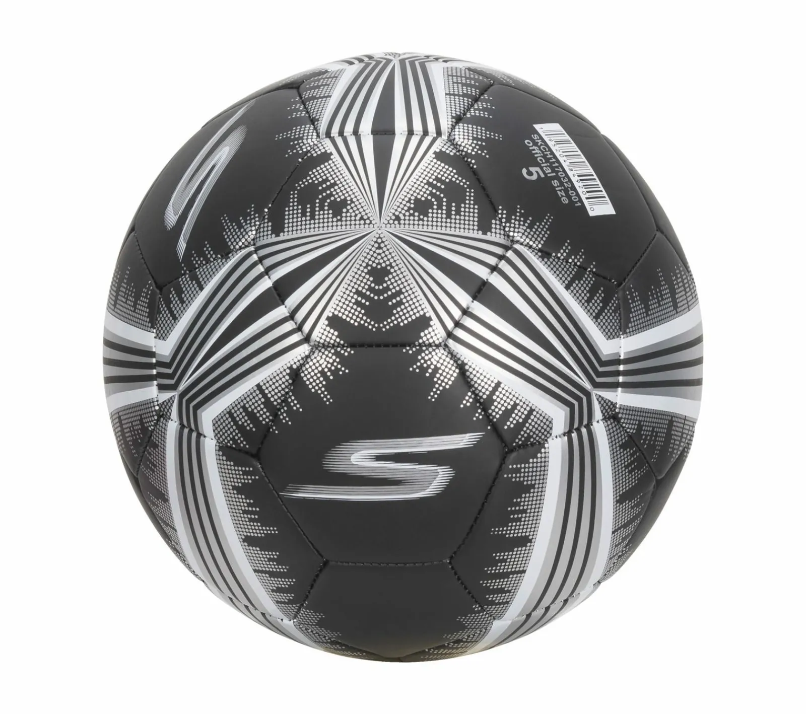 Acessórios|Acessórios-SKECHERS Hex Metallic Mini Stripe Size 5 Soccer Ball PRETO