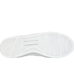 Com Atacadores|Sapatilhas Casuais-SKECHERS Hiland - Quite Chic BRANCO / PRATEADO