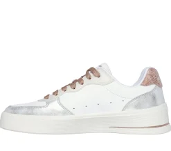 Com Atacadores|Sapatilhas Casuais-SKECHERS Hiland - Soft Metals BRANCO / MULTICOR