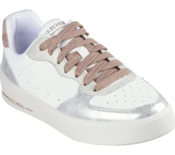 Com Atacadores|Sapatilhas Casuais-SKECHERS Hiland - Soft Metals BRANCO / MULTICOR