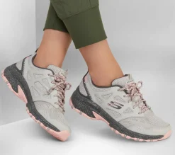 Com Atacadores|Sapatilhas-SKECHERS Hillcrest - Pure Escapade CINZENTO / ROSA