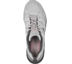 Com Atacadores|Sapatilhas-SKECHERS Hillcrest - Pure Escapade CINZENTO / ROSA