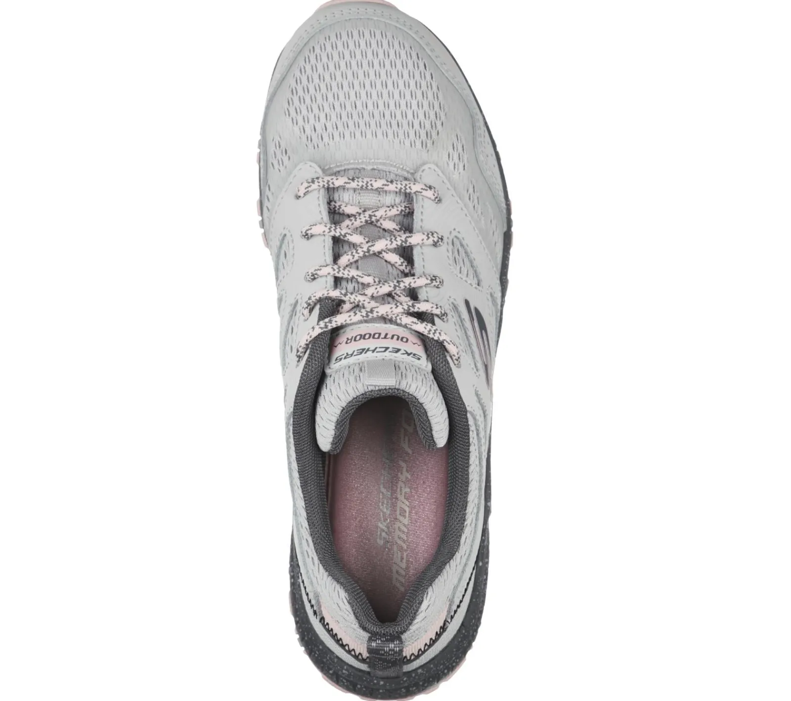 Com Atacadores|Sapatilhas-SKECHERS Hillcrest - Pure Escapade CINZENTO / ROSA