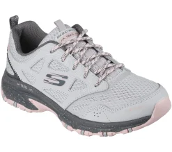 Com Atacadores|Sapatilhas-SKECHERS Hillcrest - Pure Escapade CINZENTO / ROSA