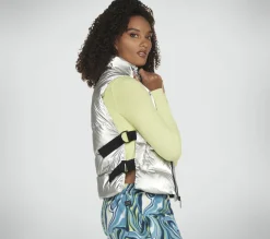 Partes De Cima|Partes De Cima-SKECHERS Hypershine Vest PRATEADO