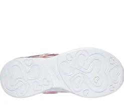 Luzes|Sapatilhas-SKECHERS Infinite Heart Lights - Color Lovin PRATEADO / MULTICOR