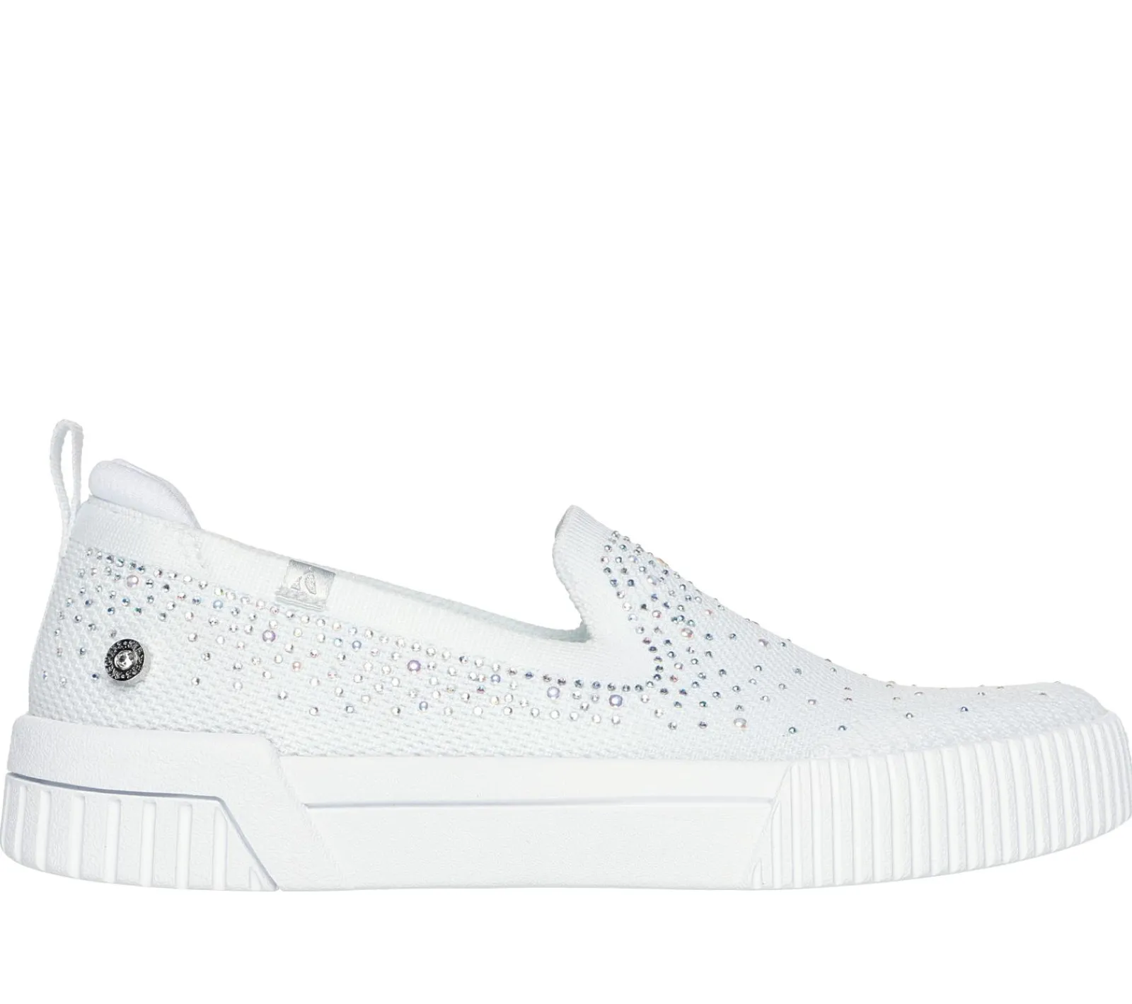 Calçado Sem Atacadores-SKECHERS Jade - Shining Stones BRANCO