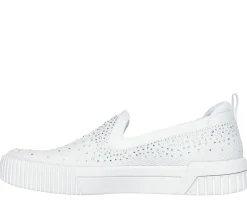 Calçado Sem Atacadores-SKECHERS Jade - Shining Stones BRANCO