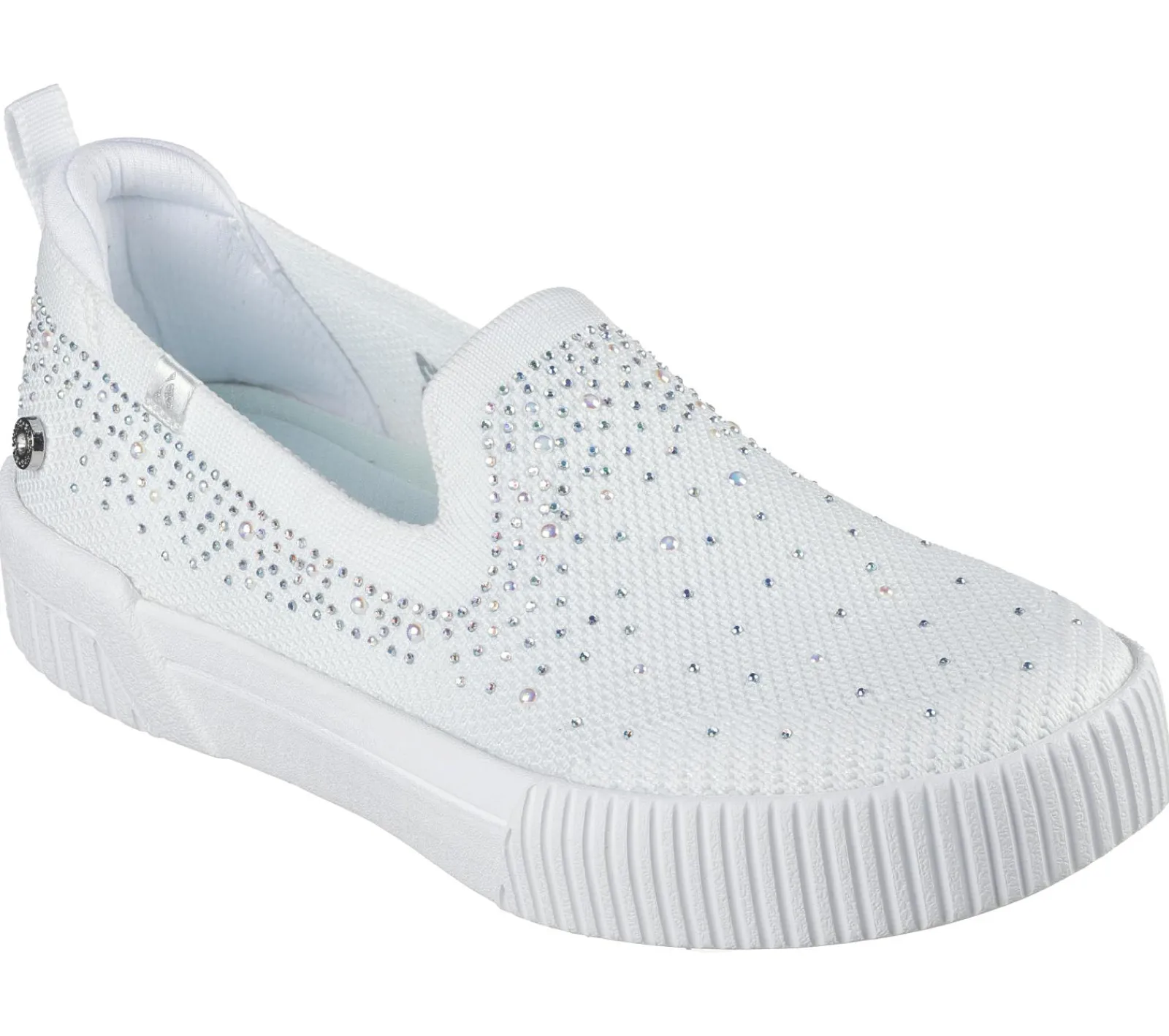 Calçado Sem Atacadores-SKECHERS Jade - Shining Stones BRANCO
