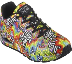 Com Atacadores|Sapatilhas Casuais-SKECHERS Jen Stark: Uno - Infinite Drip MULTICOR